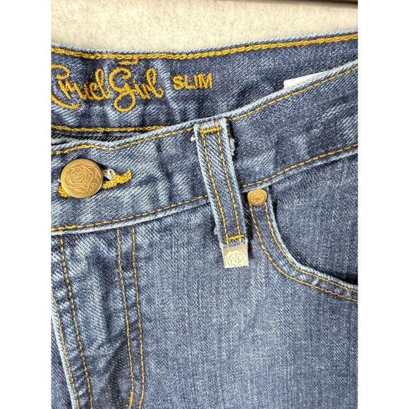 Cruel Girl Jean Jrs Sz 9R 30x31 Slim Blue Dark Wash Straight Leg Cowgirl Rodeo - Picture 4 of 12